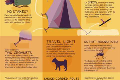 Infographic: 10 Tent Setup Tips