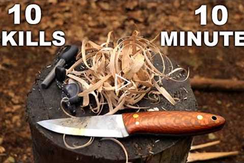 10 Bushcraft Knife Skills in 10 Minutes