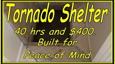 Tornado Shelter Diy underground -  Building a Diy Storm Shelter in the center of house. Safe Room