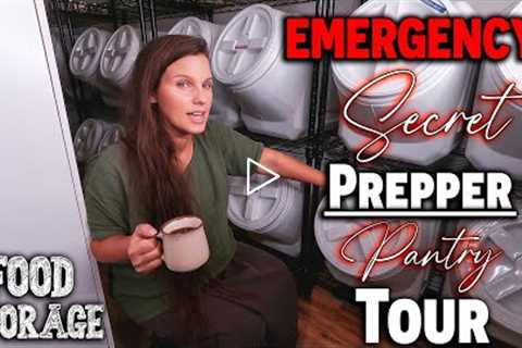 (EMERGENCY!) Secret (PREPPER) Pantry Tour ~ 1 YEAR Food Storage ~ Food Shortages ~ Prepper Pantry