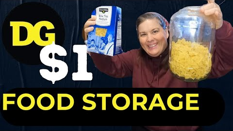 $1 Budget Prepping: EMERGENCY FOOD STORAGE 101