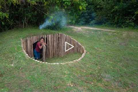 Girl Living Off Grid Built The World Most Secret Underground Home with Fireplace 2022