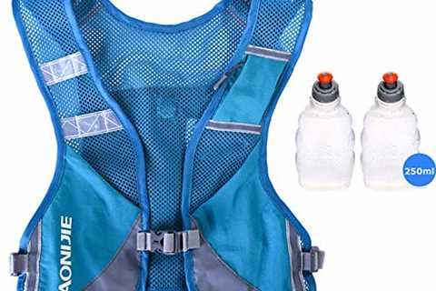 AONIJIE Men Women Ultralight Running Vest Pack Reflective Breathable Hydration Backpack for Hiking..