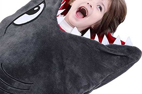 CozyBomB Shark Tails Animal Blanket for Kids - Cozy Smooth One Piece Design - Durable Seamless..