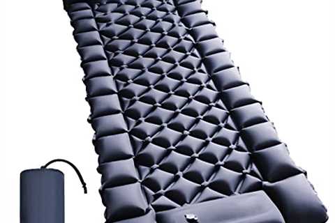 DEHUMI Sleeping Pad - Ultralight Inflatable Sleeping Mat with Built-in Foot Pump, Durable Compact..