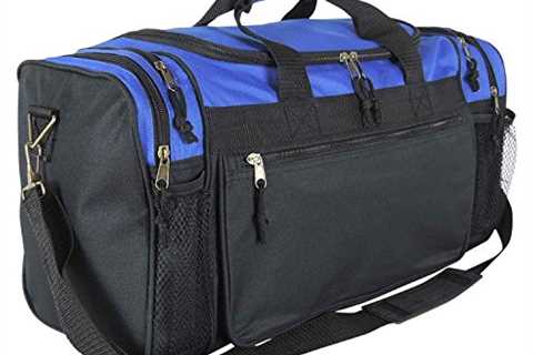 DALIX 20" Sports Duffle Bag w Mesh and Valuables Pockets Travel Gym - The Camping Companion