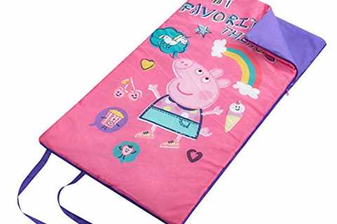 Entertainment One Peppa Pig Sleeping Bag, Pink, 26"x46" - The Camping Companion