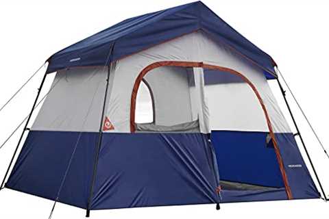 HIKERGARDEN 6 Person Camping Tent - Portable Easy Set Up Family Tent for Camp, Windproof Fabric..