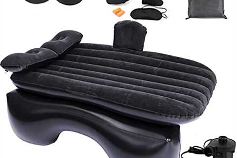 Onirii Inflatable Car Air Mattress Back Seat Camping Cushion Bed Portable Home Air Mattress,Travel..