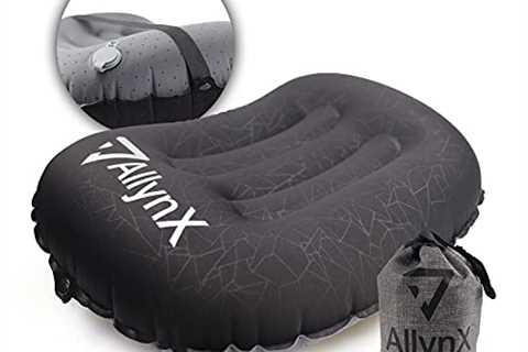 Camping Pillow, AllynX Ultralight Inflatable Compact Pillow for Neck & Lumbar Support While..