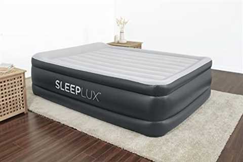 SLEEPLUX Durable Inflatable Air Mattress with Built-in Pump, Pillow and USB Charger - The Camping..