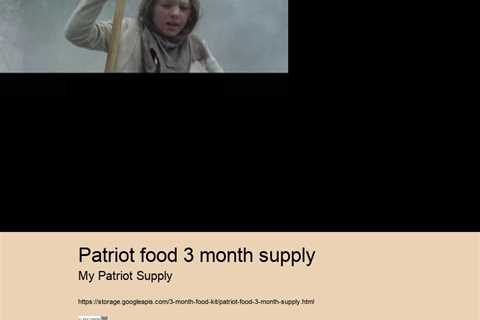 patriot food 3 month supply