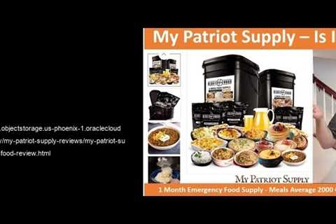 patriot survival food review