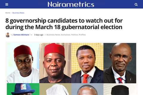 Nigerian States Set to Elect New Governors and Legislators