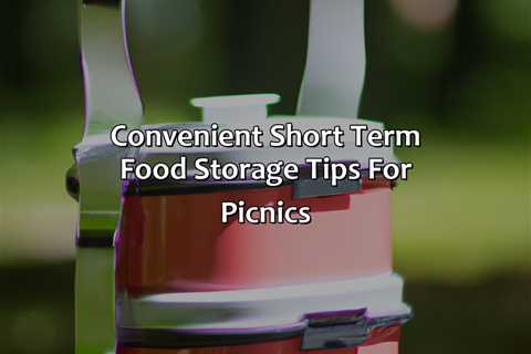 Convenient Short Term Food Storage Tips For Picnics