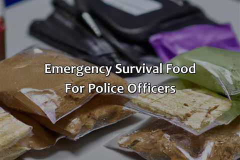 Emergency Survival Food For Police Officers