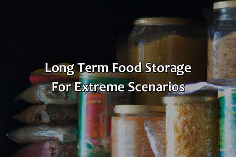 Long Term Food Storage For Extreme Scenarios