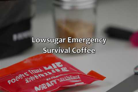 Low-Sugar Emergency Survival Coffee