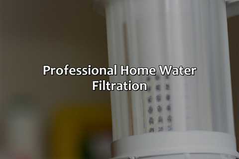 Professional Home Water Filtration