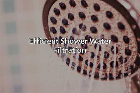 Efficient Shower Water Filtration