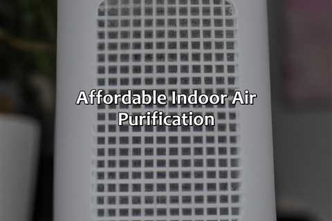 Affordable Indoor Air Purification