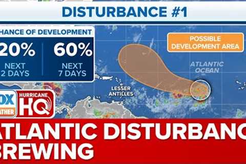 Tropical Disturbance In Atlantic Showing Some Signs Of Development