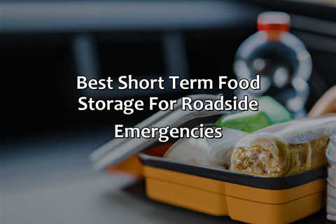 Best Short Term Food Storage For Roadside Emergencies