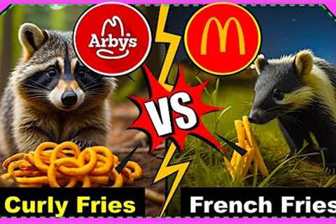 Fast Food Fries Left Outside Filmed on Trail Camera