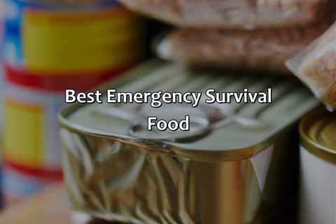 Best Emergency Survival Food