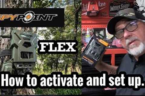 How to set up a spypoint FLEX cellular camera! Activation, settings, and placement in the field.