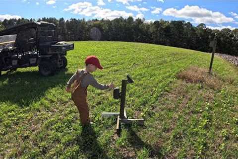 Kids Farm Work Day - Trail Cameras, Deer Corn, and Picking Pears