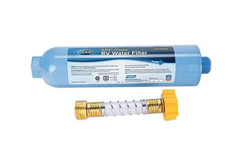 Camco TastePURE Camper/RV Water Filter & Hose Protector | Inline Water Filter Reduces Bad Taste,..