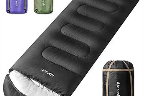 Atarashi Camping Sleeping Bag- 4 Seasons for Adults, Light, Warm, Extra-Large with Compression..