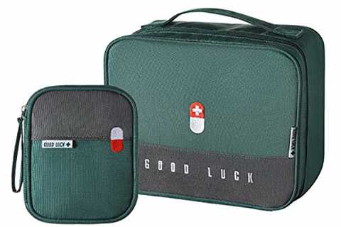 paerma Empty First Aid Bags Travel Medical Supplies Cosmetic Organizer Insulated Medicine Bag..