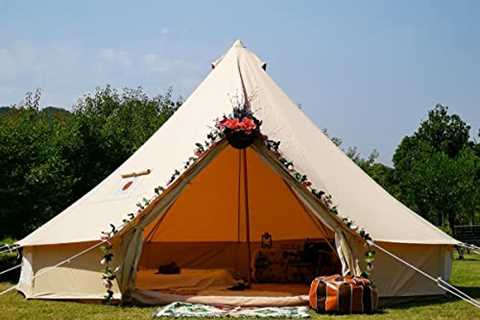 CACKOK Canvas Bell Tent with Stove Jack - The Camping Companion