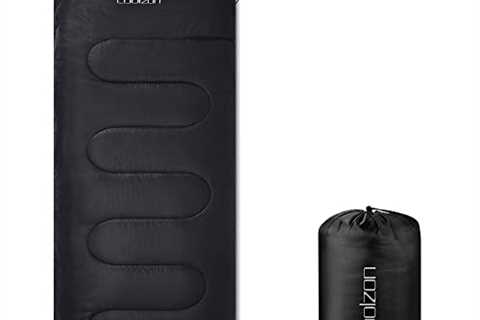 Coolzon Lightweight Backpacking Sleeping Bag for Adults Boys and Girls, Cold Weather Kids Sleeping..