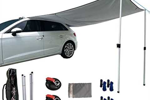 DANCHEL OUTDOOR 7.7lb Portable Car Side Awning Tarp - The Camping Companion