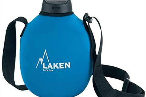 Laken Clasica Aluminum Canteen Water Bottle with Pouch - Lightweight Water Jug with Strap for..