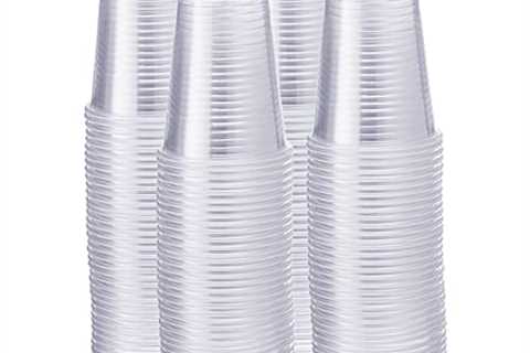 Comfy Package, Clear Disposable Plastic Cups - Cold Party Drinking Cups [500 Pack - 9 oz.] - The..