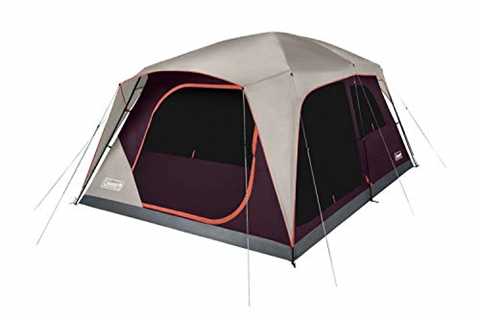 Coleman Skylodge Camping Tent, 8/10/12 Person Weatherproof Family Tent with Convertible Screen Room,..