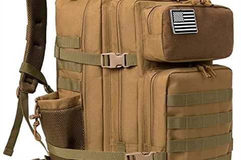 QT&QY 45L Military Tactical Backpacks For Men Camping Hiking Trekking Daypack Bug Out Bag Lage..