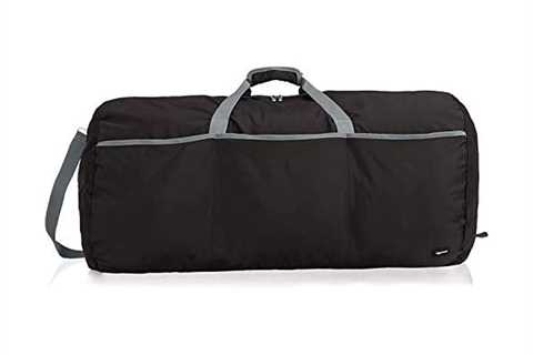 Amazon Basics Large Travel Luggage Duffel Bag, Black - The Camping Companion