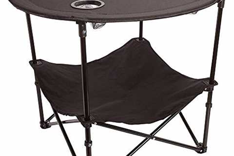 ATSENA Folding Camping Table, One Size, Black - The Camping Companion